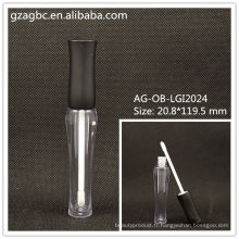 Forme spéciale transparente & vide Lip Gloss Tube AG-OB-LGI2024, AGPM emballage cosmétique, couleurs/Logo personnalisé